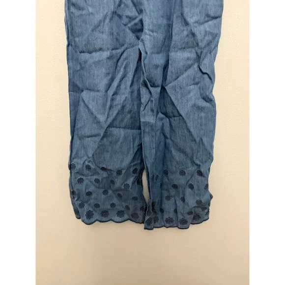 Tahari Girls Blue Chambray Jumpsuit with Matching Headband – Size 5 – NWT - Picture 4 of 5